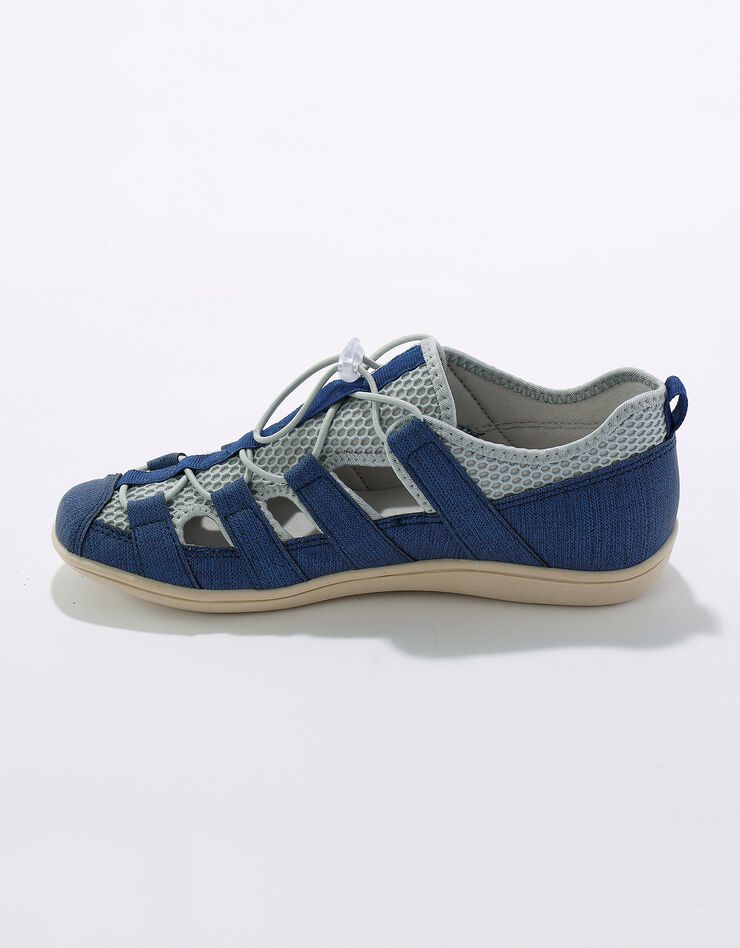 Sneakers ajourées à lacets élastiqués (bleu) Sneakers ajourées à lacets élastiqués (bleu)