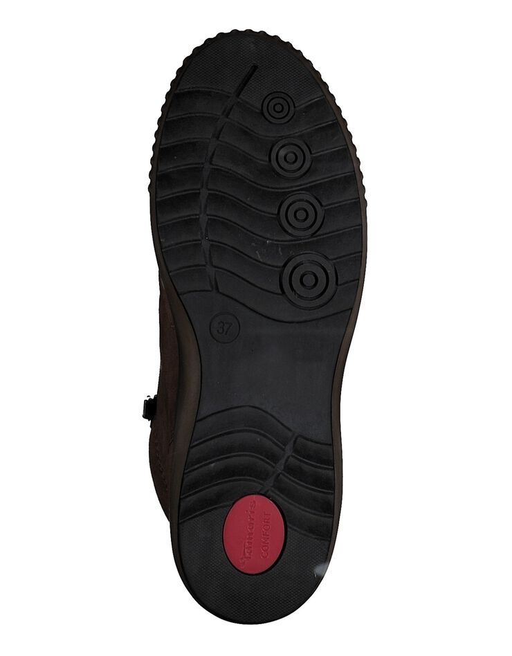 Bottines dessus croûte de cuir - largeur confort (marron) Bottines dessus croûte de cuir - largeur confort (marron)