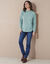 T-shirt molleton anti-froid, col montant   (bleu céladon)