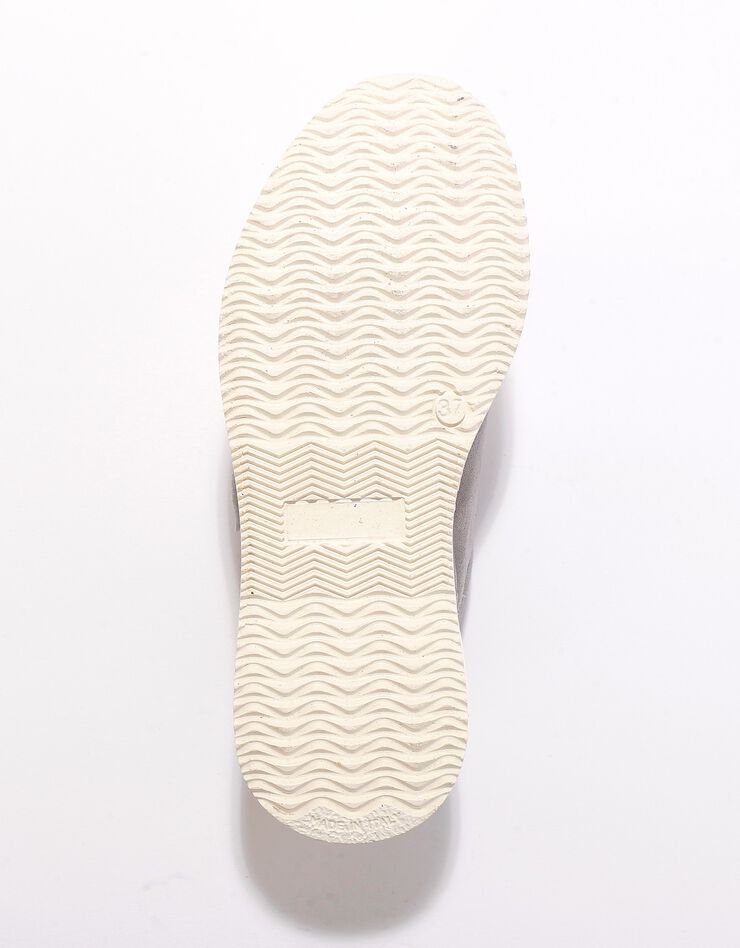 Baskets scratchées spécial pieds sensibles en tissu extensible (gris)