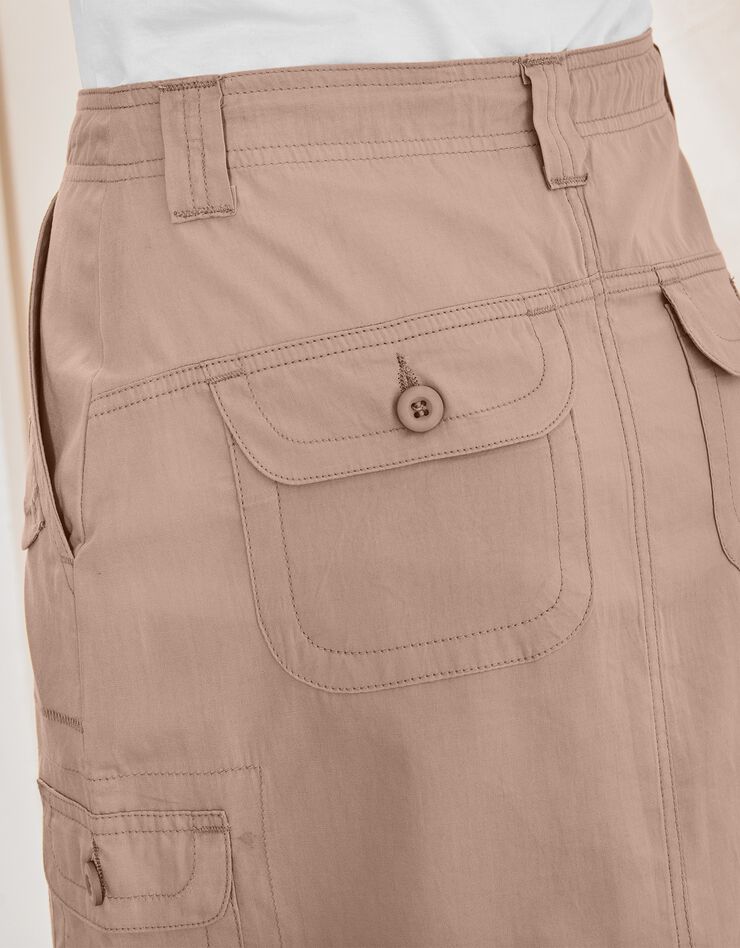 Jupe battle, popeline (taupe clair) Jupe battle, popeline (taupe clair)