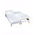 Protège-matelas tête et pieds relevables molleton bi-extensible absorbant (blanc)