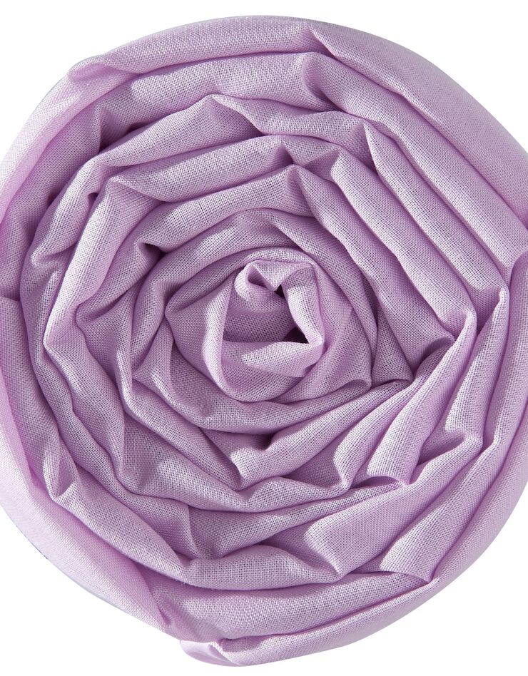 Drap-housse uni polyester - coton bonnet 32 cm (lavande)