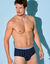Slip ouvert taille haute - lot de 2 (marine)