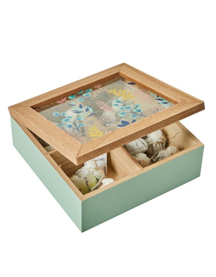 Boîte à thé (vert amande)