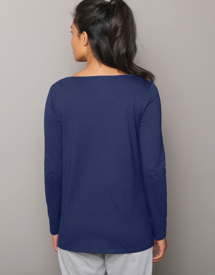 Tee-shirt de pyjama manches longues imprimé Estrella (marine) Tee-shirt de pyjama manches longues imprimé Estrella (marine)