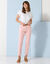 Pantalon chino stretch (rose poudré)