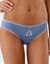 Slip imprimé « motifs fleurettes » en coton – Lot de 4 assortis (bleu / jeans)