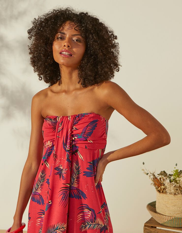Robe bustier imprimée (grenadine) Robe bustier imprimée (grenadine)