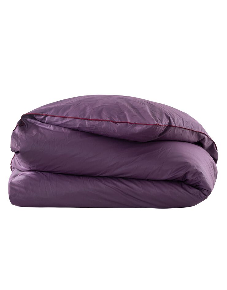 Édredon naturel duvet et plumettes qualité prestige (aubergine)