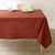 Nappe unie coton finition fantaisie (terracotta)