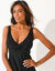 Maillot de bain 1 pièce avec jupette Solaro (noir)