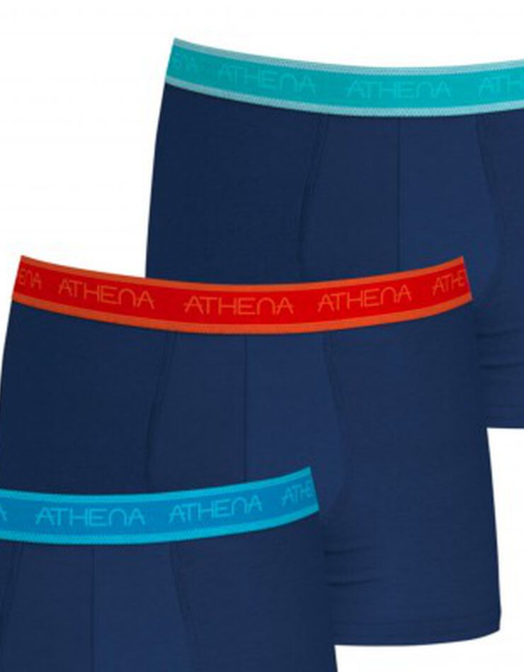 Boxer Easy coton(1) bio - lot de 3 (marine) Boxer Easy coton(1) bio - lot de 3 (marine)