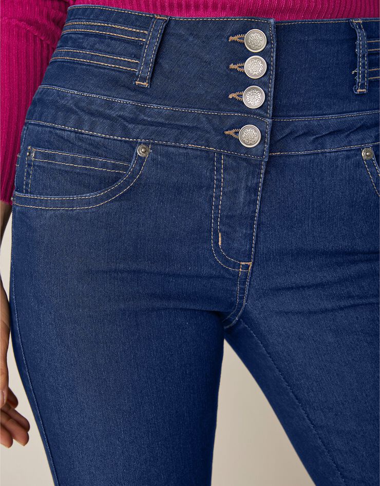 Jean coupe boocut taille haute - entrej. 75 cm (brut) Jean coupe boocut taille haute - entrej. 75 cm (brut)