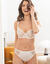Culotte forme midi Oliena microfibre et tulle brodé  - lot de 2 (ivoire)