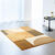 Tapis décoratif motif géométrique (moutarde)