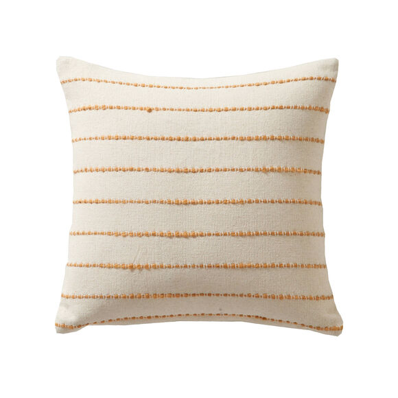 Coussin tissage artisanal (naturel / miel)
