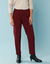 Pantalon cigarette uni, Spécial Petites (bordeaux)