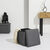 Coffre-pouf pliable, revêtement texturé (gris)