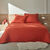 Couvre-lit matelassé - microfibre (terracotta)