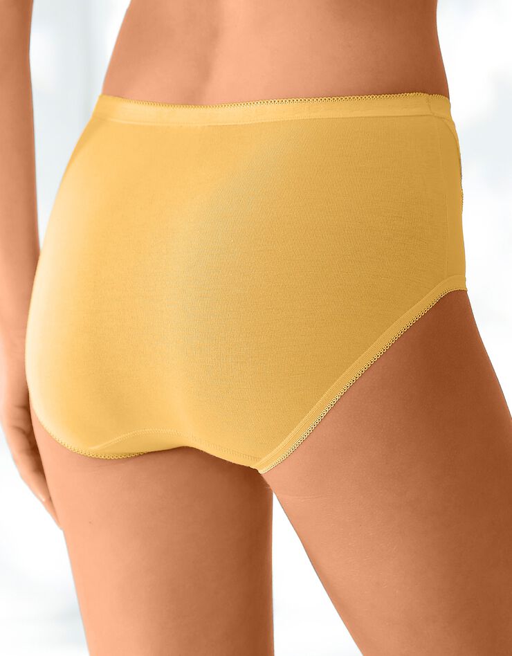 Culotte maxi dentelle - lot de 3 (marine + terracotta + jaune) Culotte maxi dentelle - lot de 3 (marine + terracotta + jaune)