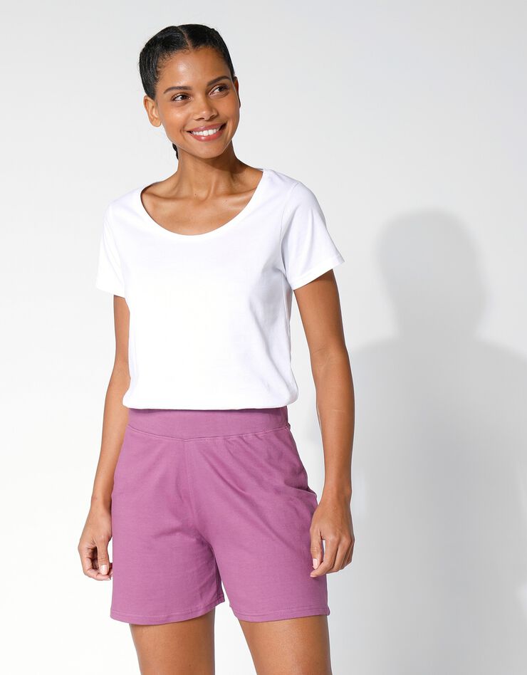 Short coton bio(1) (violet)