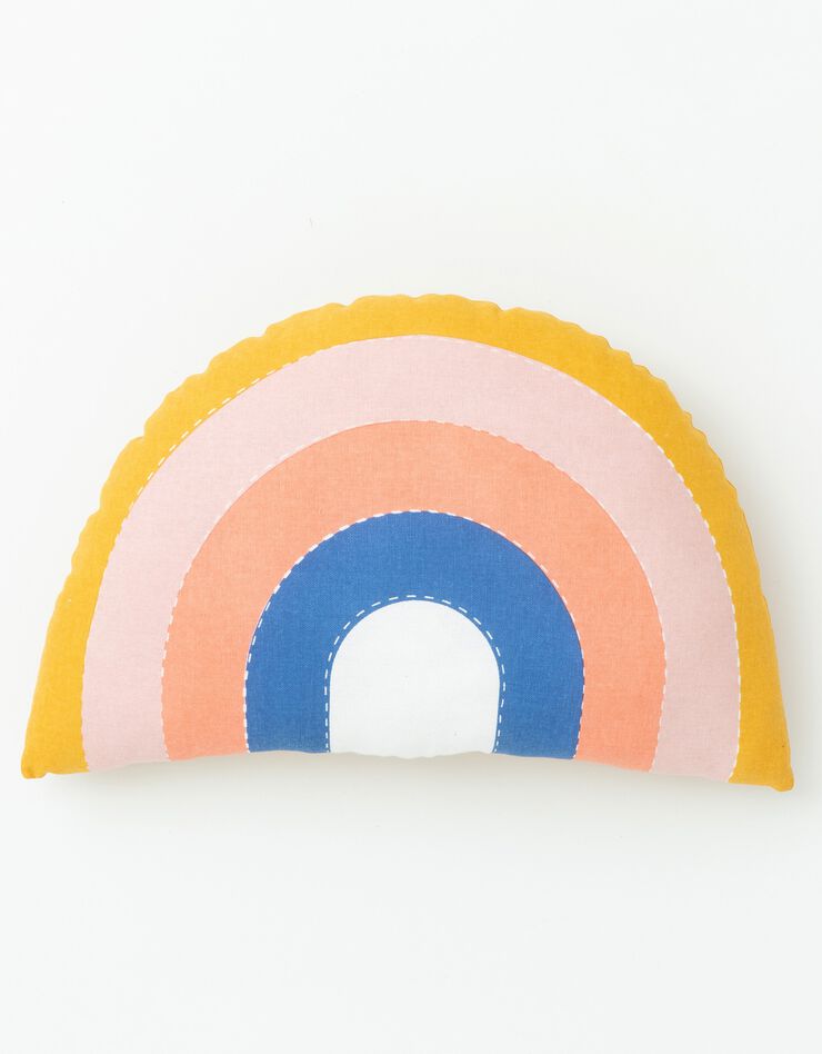 Coussin garni enfant "arc-en-ciel" (multicolore)