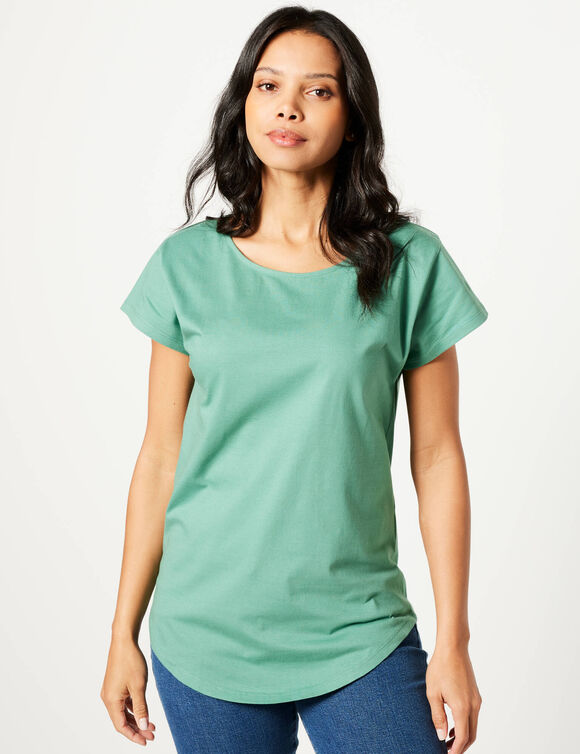 Tee-shirt manches courtes (vert jade)