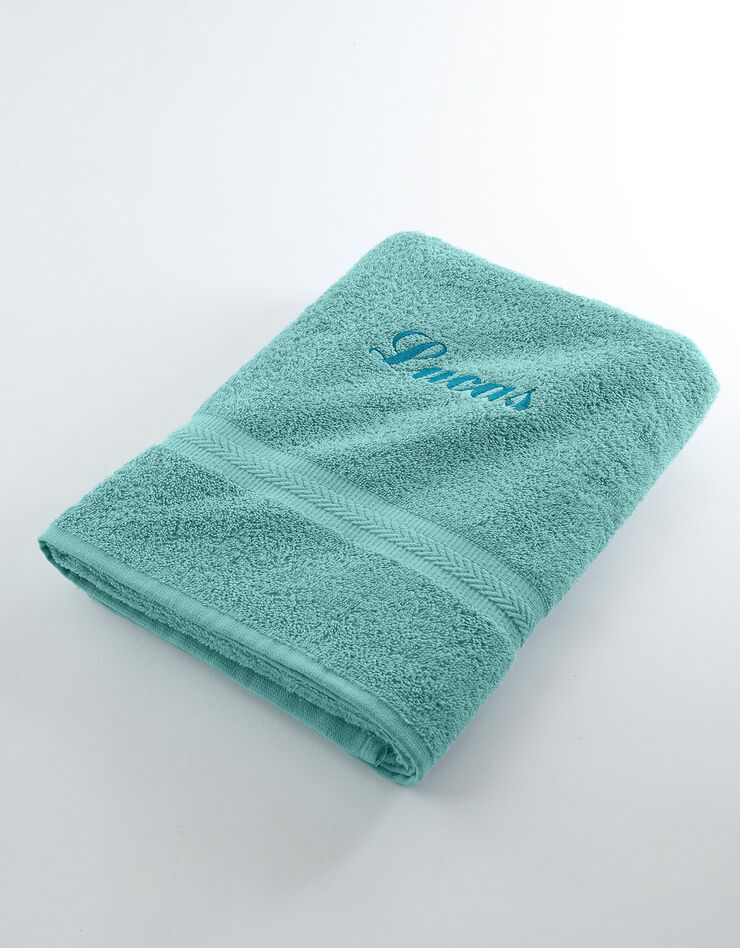 Serviette éponge personnalisable confort moelleux (vert d'eau)