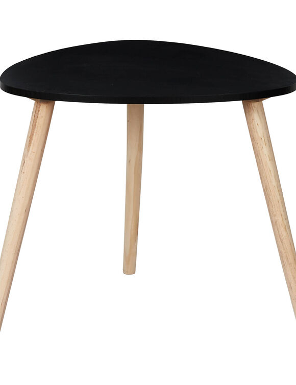Table d'appoint, grand mod&egrave;le hauteur 46 cm (noir)