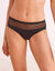 Culotte coton stretch et tulle plumetis Kalaoa - lot de 2 (noir)