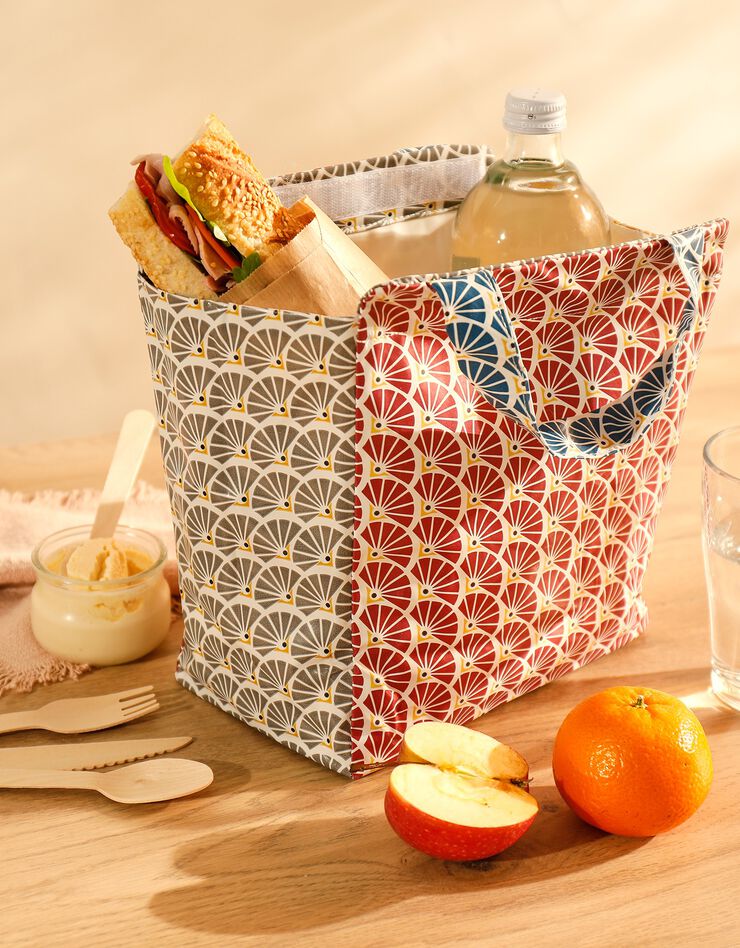Lunch bag imperméable imprimé - collection upcycling (multicolore) Lunch bag imperméable imprimé - collection upcycling (multicolore)