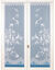 Vitrage droit hirondelles - la paire (blanc)