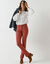 Pantalon sculptant, 5 poches (terracotta)