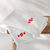 Éponge coton liteau brodé flocons de neige - 420g/m² (blanc)