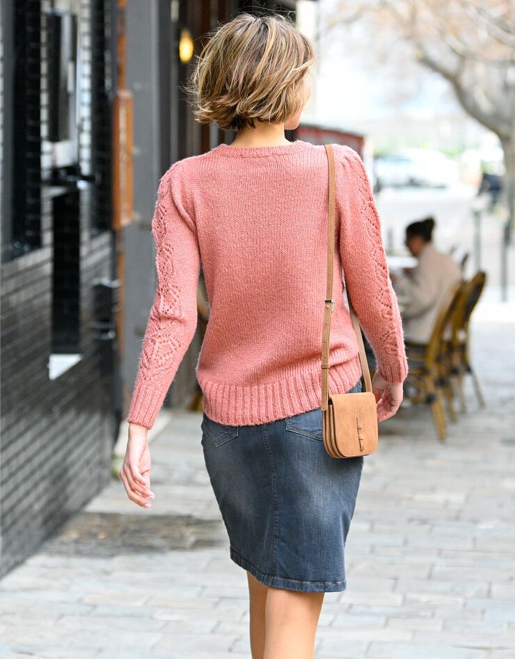 Jupe courte, jean (gris)