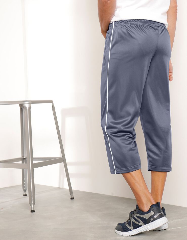 Pantacourt sport microfibre intérieur gratté (gris) Pantacourt sport microfibre intérieur gratté (gris)