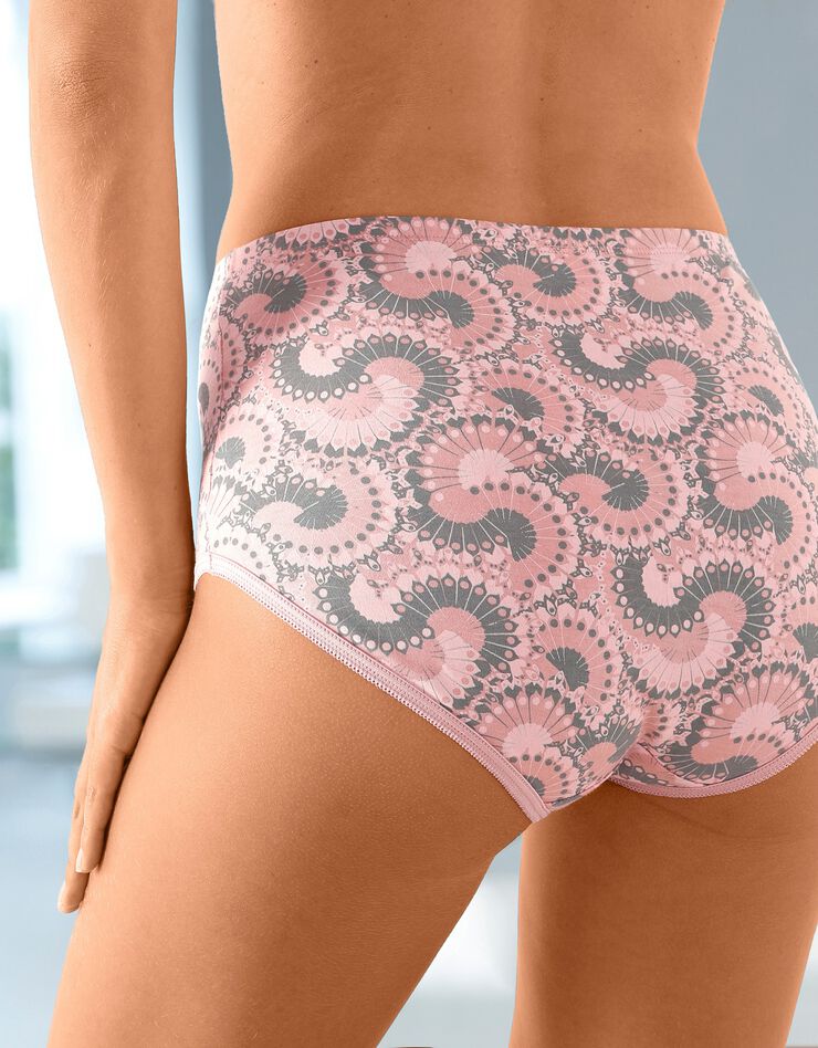 Culotte forme maxi coton motif indiens – Lot de 6 (abricot) Culotte forme maxi coton motif indiens – Lot de 6 (abricot)
