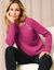 Pull épaule boutonnée bijoux (rose fuchsia)