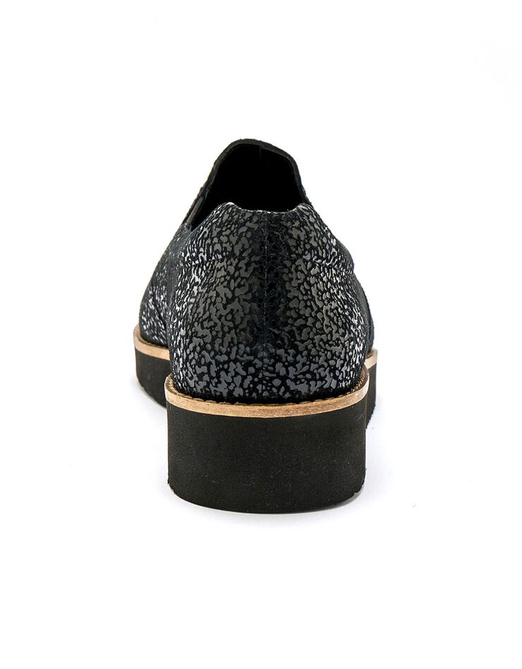 Sans-gêne élastiqués Grande largeur en cuir fantaisie (noir)