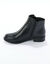 Boots bi-matière, zippées et cloutées (noir)
