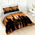 Linge de lit City coton (noir / orange)