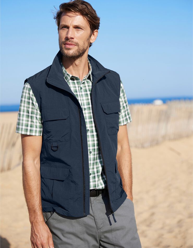 Gilet multipoches sans manches (marine) Gilet multipoches sans manches (marine)
