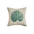 Coussin imprimé feuille palmier (sable / vert)