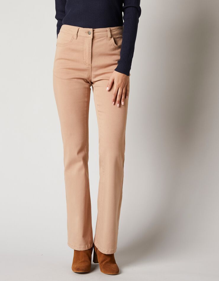 Pantalon bootcut, twill stretch (taupe) Pantalon bootcut, twill stretch (taupe)