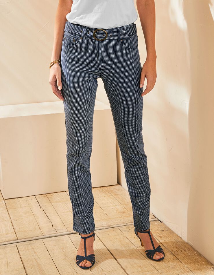 Jean stretch imprimé spécial petites (marine) Jean stretch imprimé spécial petites (marine)