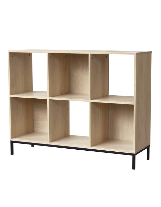 Etagère de rangement STOCKIES– 6 cases (naturel)