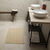 Tapis de bain motif carreaux (sable)