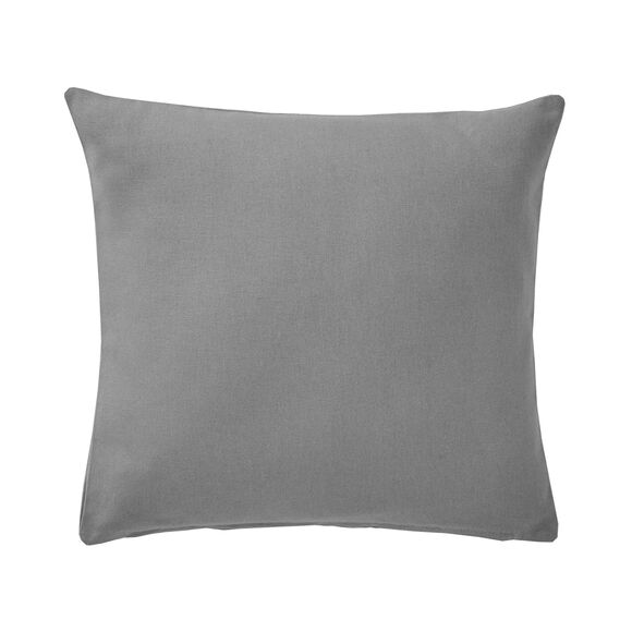 Housse de coussin unie bachette - lot de 2 (gris perle)