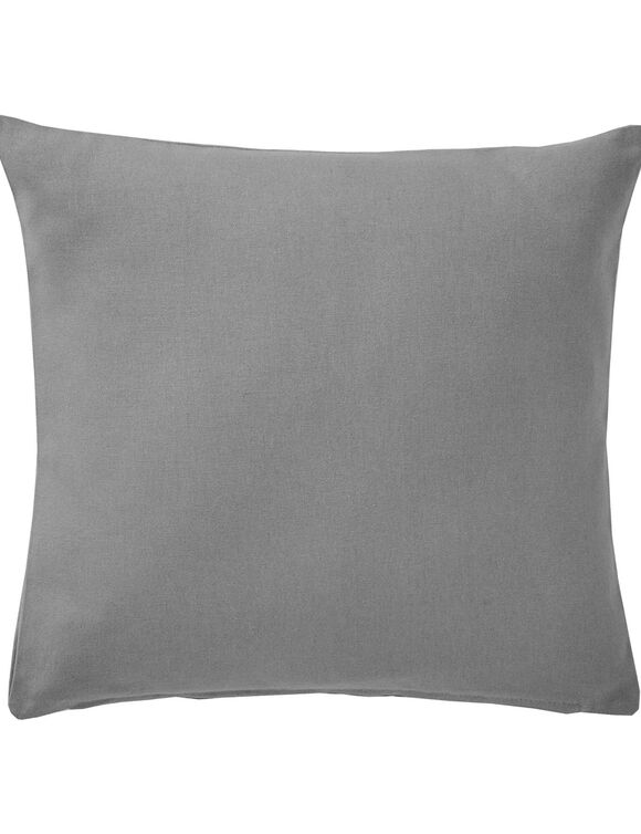 Housse de coussin unie bachette - lot de 2 (gris perle)